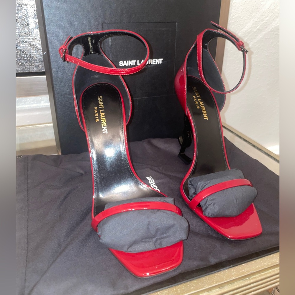Saint Laurent
Women's Opyum Logo High Heel Sandals